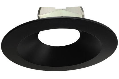 6 Inch Black Round Trim