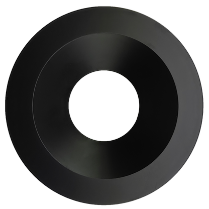 6 Inch Black Round Trim