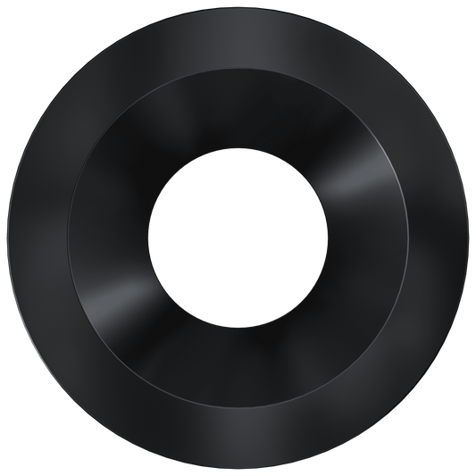 6 Inch Black Round Trim