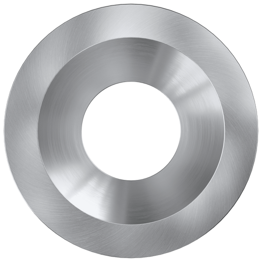 6 Inch Brushed Nickel Round Trim