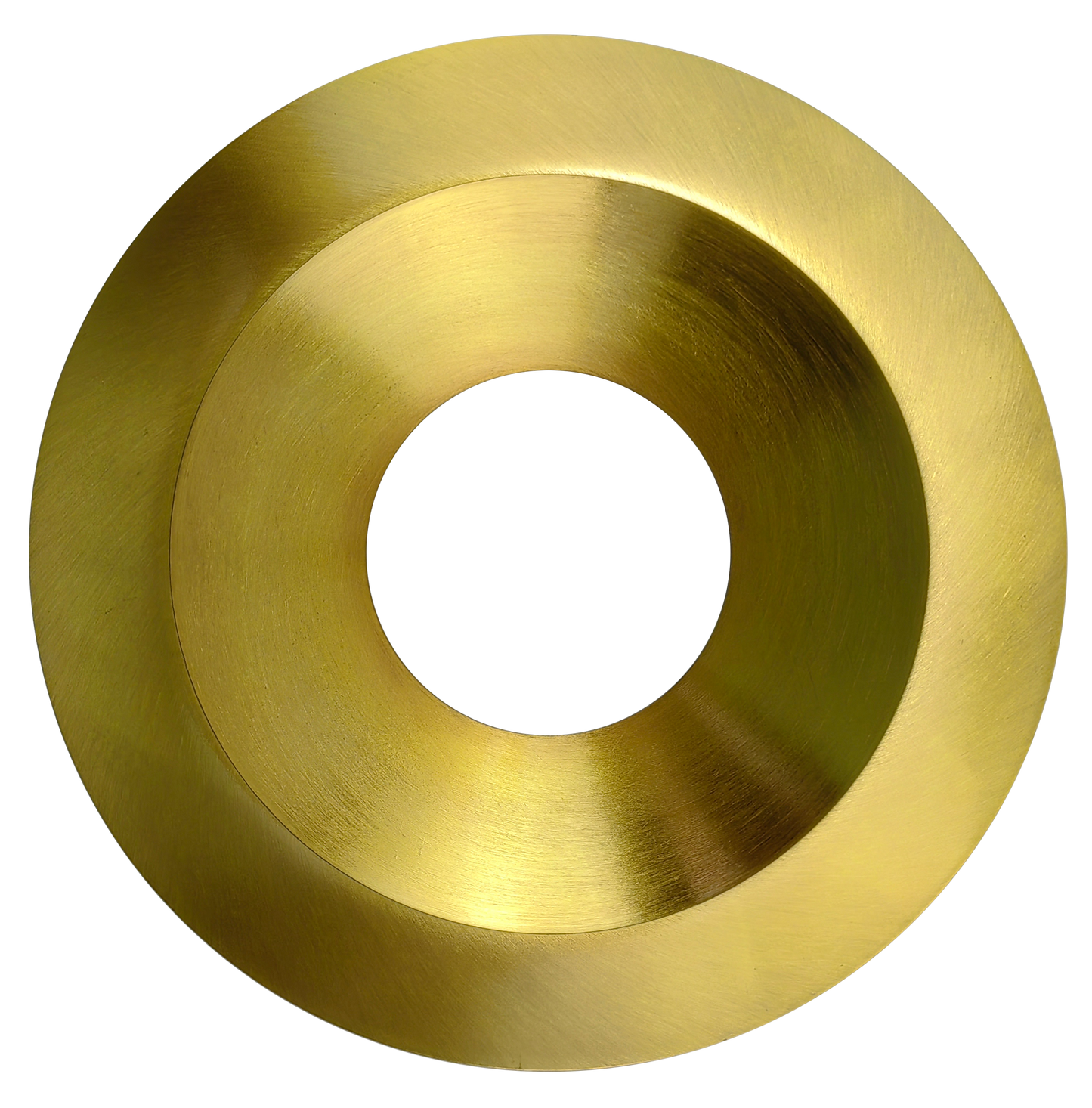 6 Inch Brushed Brass Round Trim
