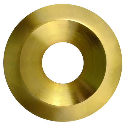 6 Inch Brushed Brass Round Trim