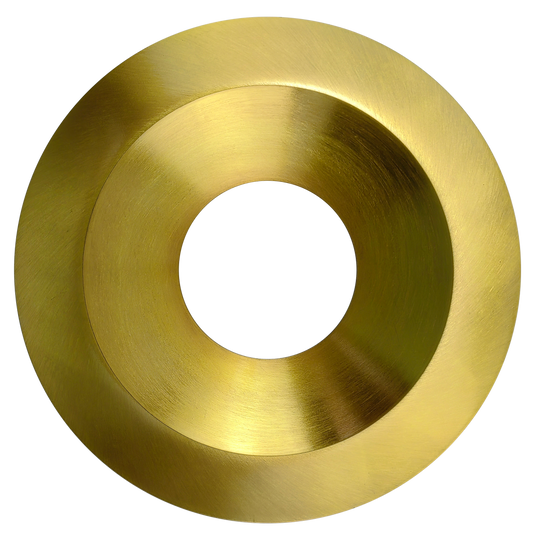 6 Inch Brushed Brass Round Trim