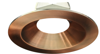 6 Inch Brushed Copper Round Trim