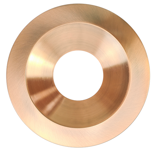 6 Inch Brushed Copper Round Trim