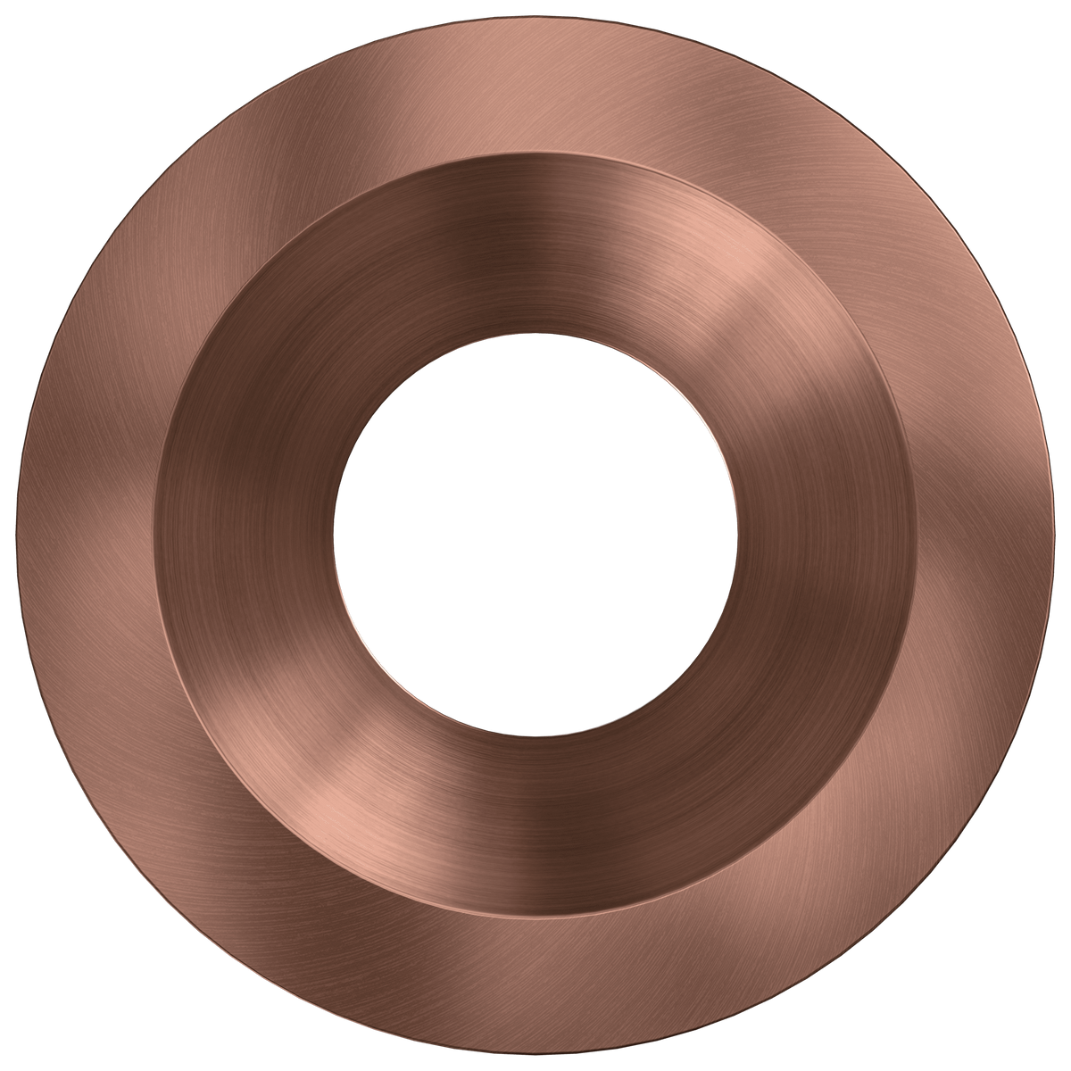 6 Inch Brushed Copper Round Trim