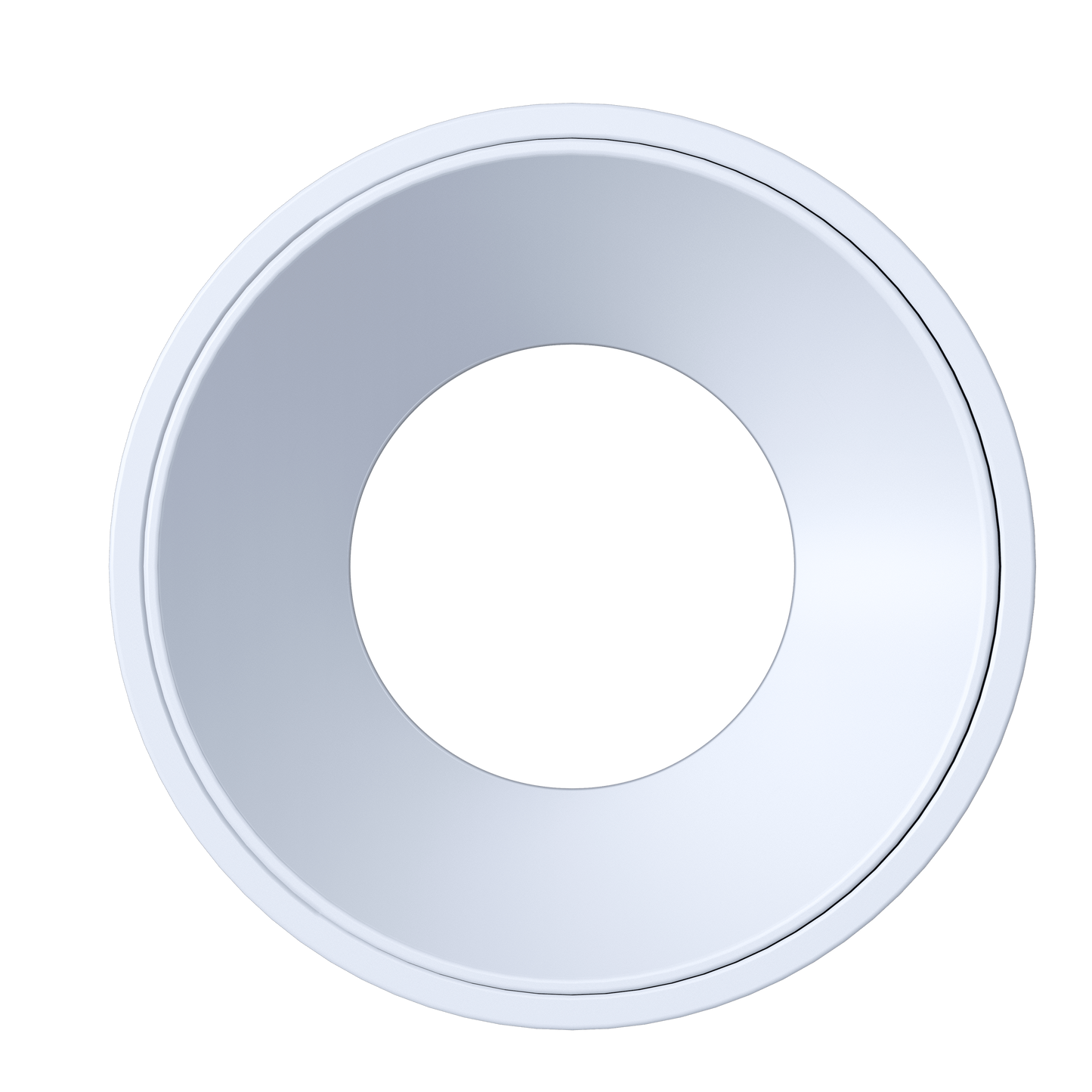 3.5 Inch White Round Millwork Trimless Kit