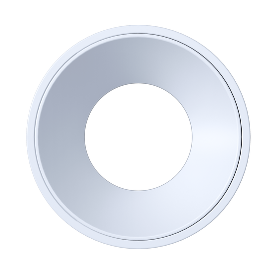 3.5 Inch White Round Millwork Trimless Kit
