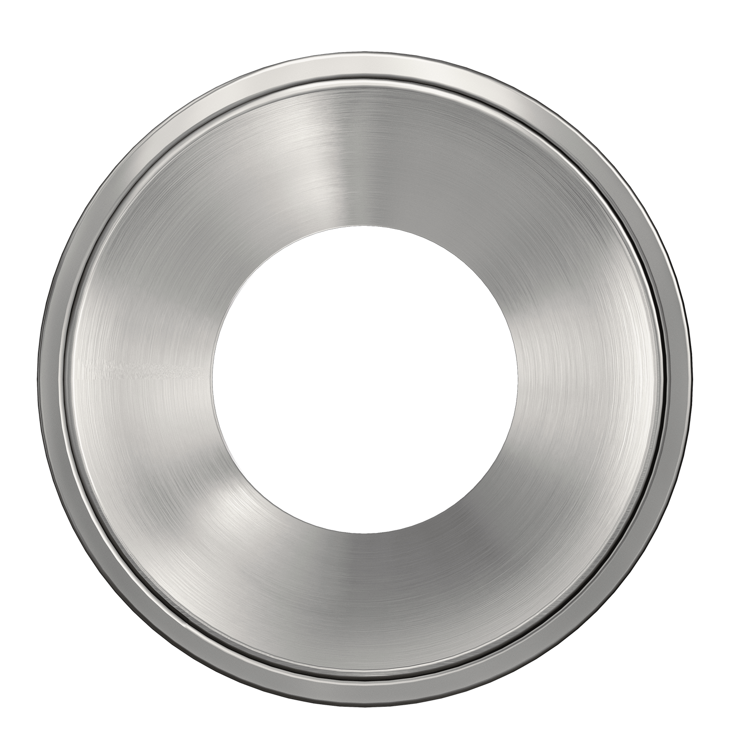 3.5 Inch Brushed Nickel Round Millwork Trimless Kit