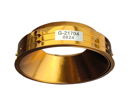 3.5 Inch Brushed Brass Round Millwork Trimless Kit