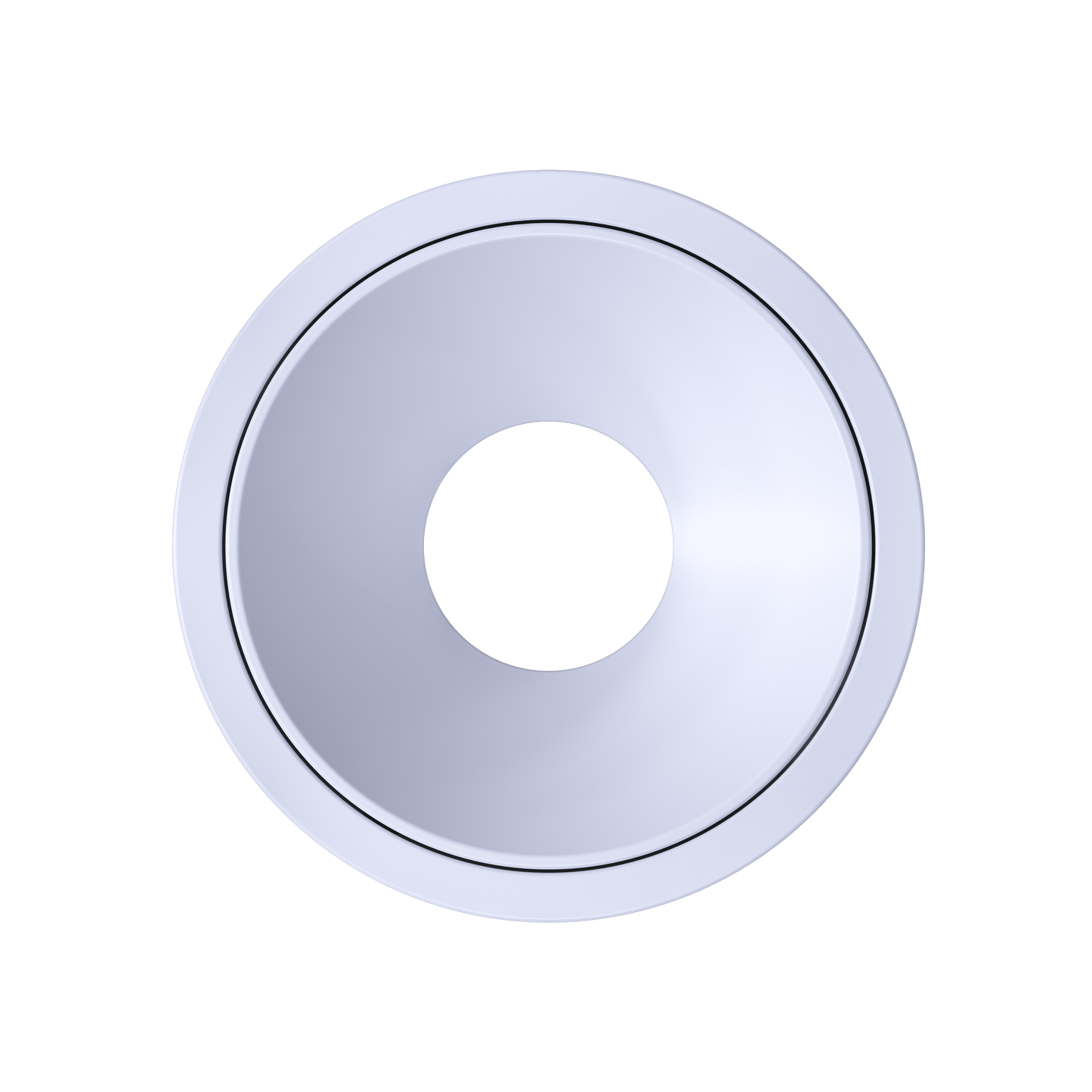 1 Inch White Round Millwork Trimless Kit