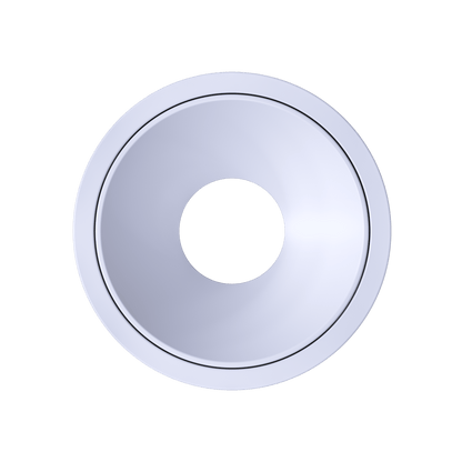 1 Inch White Round Millwork Trimless Kit