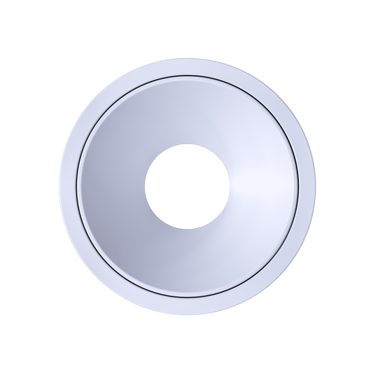 1 Inch White Round Millwork Trimless Kit