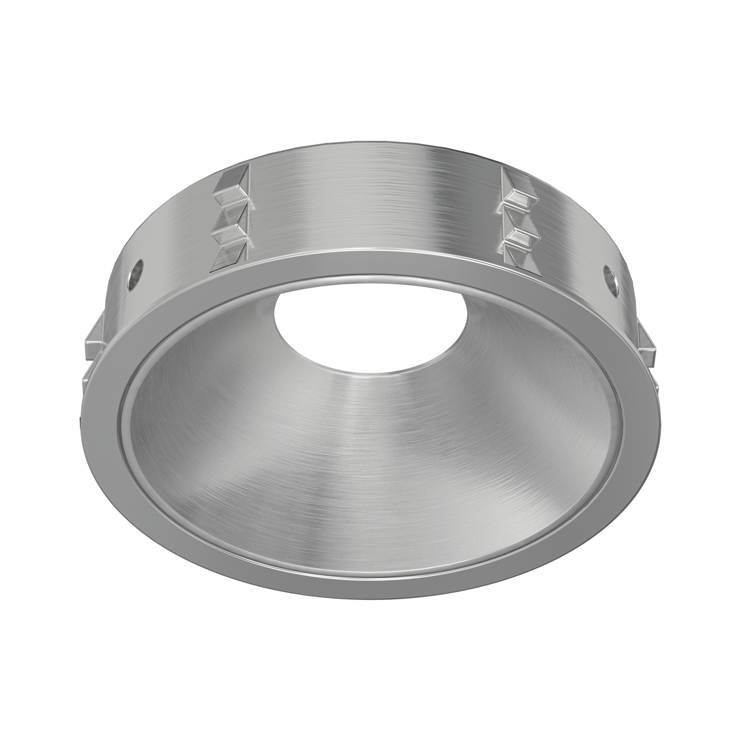 1 Inch Brushed Nickel Round Millwork Trimless Kit