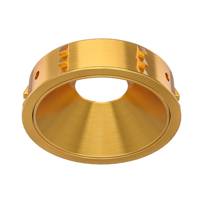 1 Inch Brushed Brass Round Millwork Trimless Kit