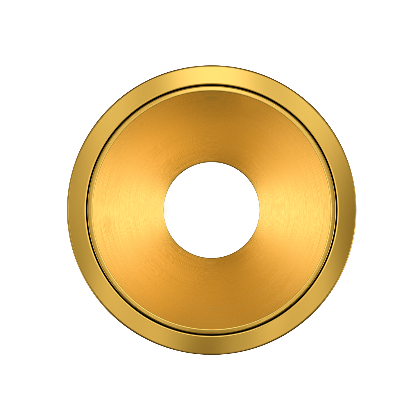 1 Inch Brushed Brass Round Millwork Trimless Kit