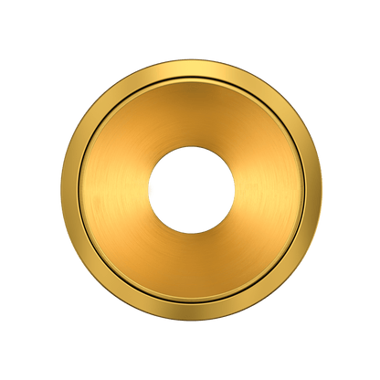 1 Inch Brushed Brass Round Millwork Trimless Kit