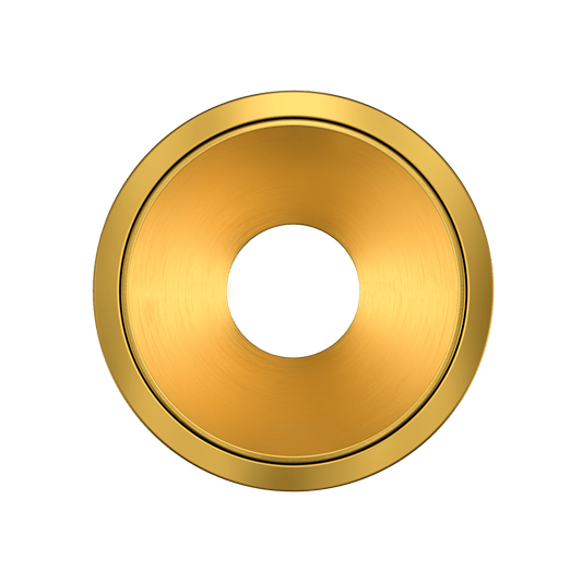 1 Inch Brushed Brass Round Millwork Trimless Kit