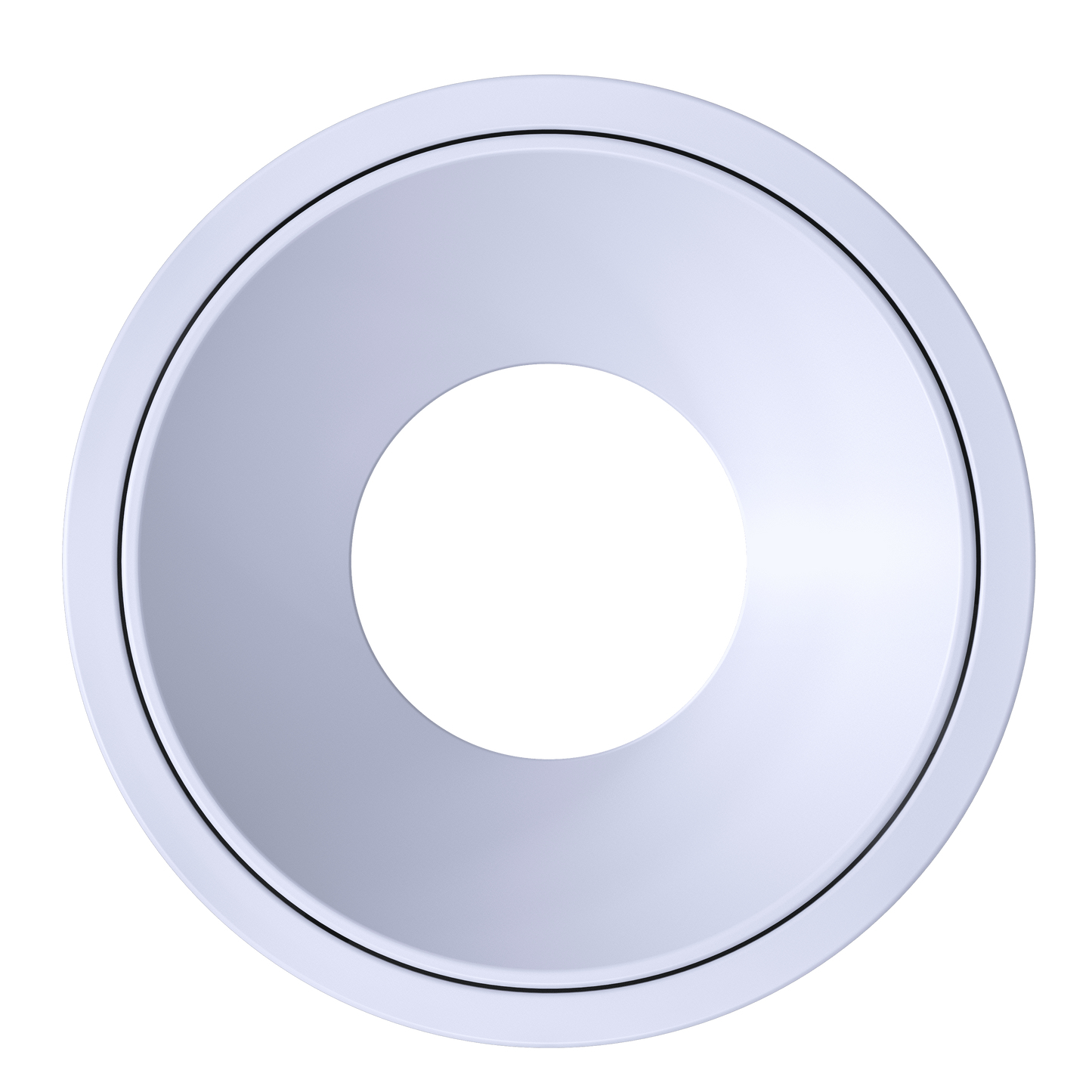 2 Inch White Round Millwork Trimless Kit