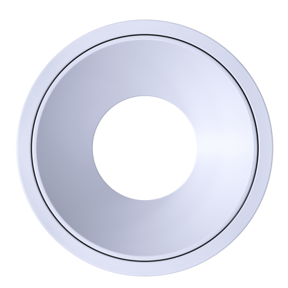 2 Inch White Round Millwork Trimless Kit