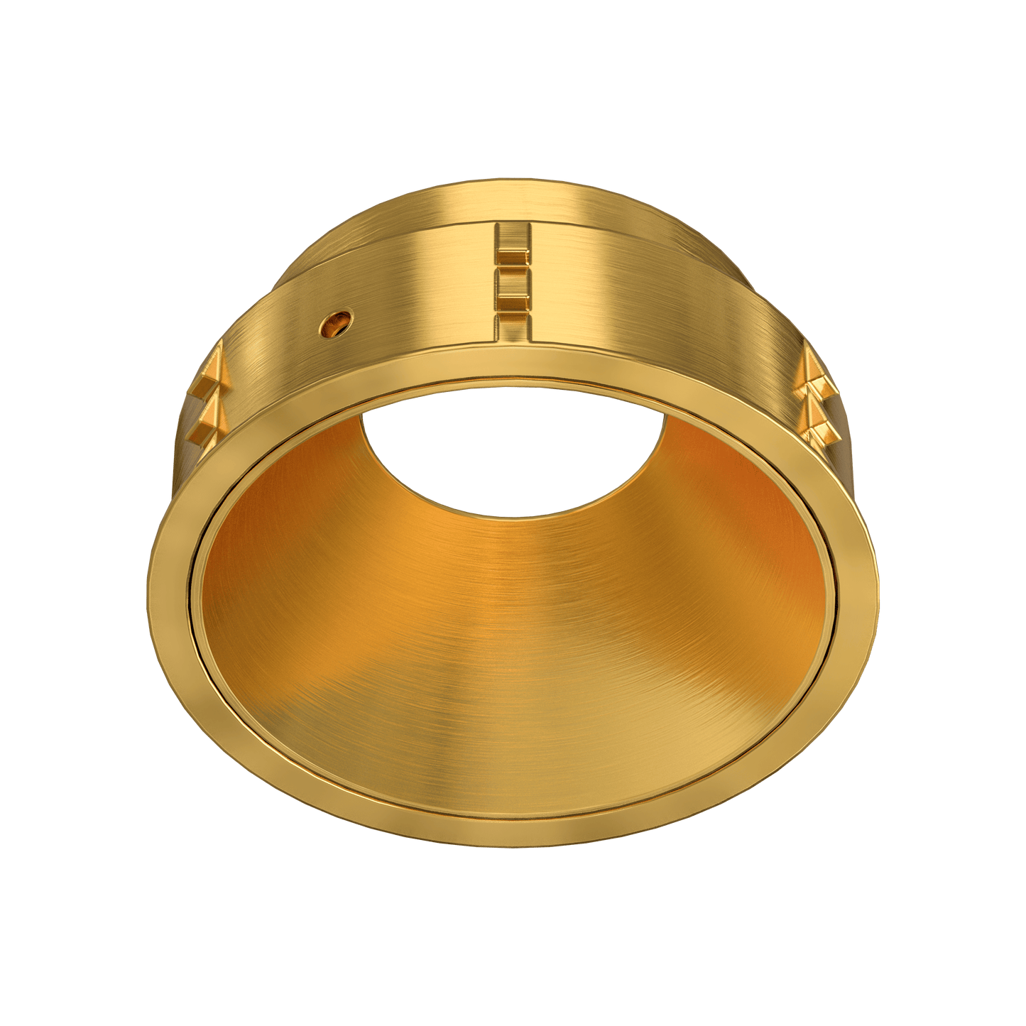 2 Inch Brass Round Millwork Trimless Kit
