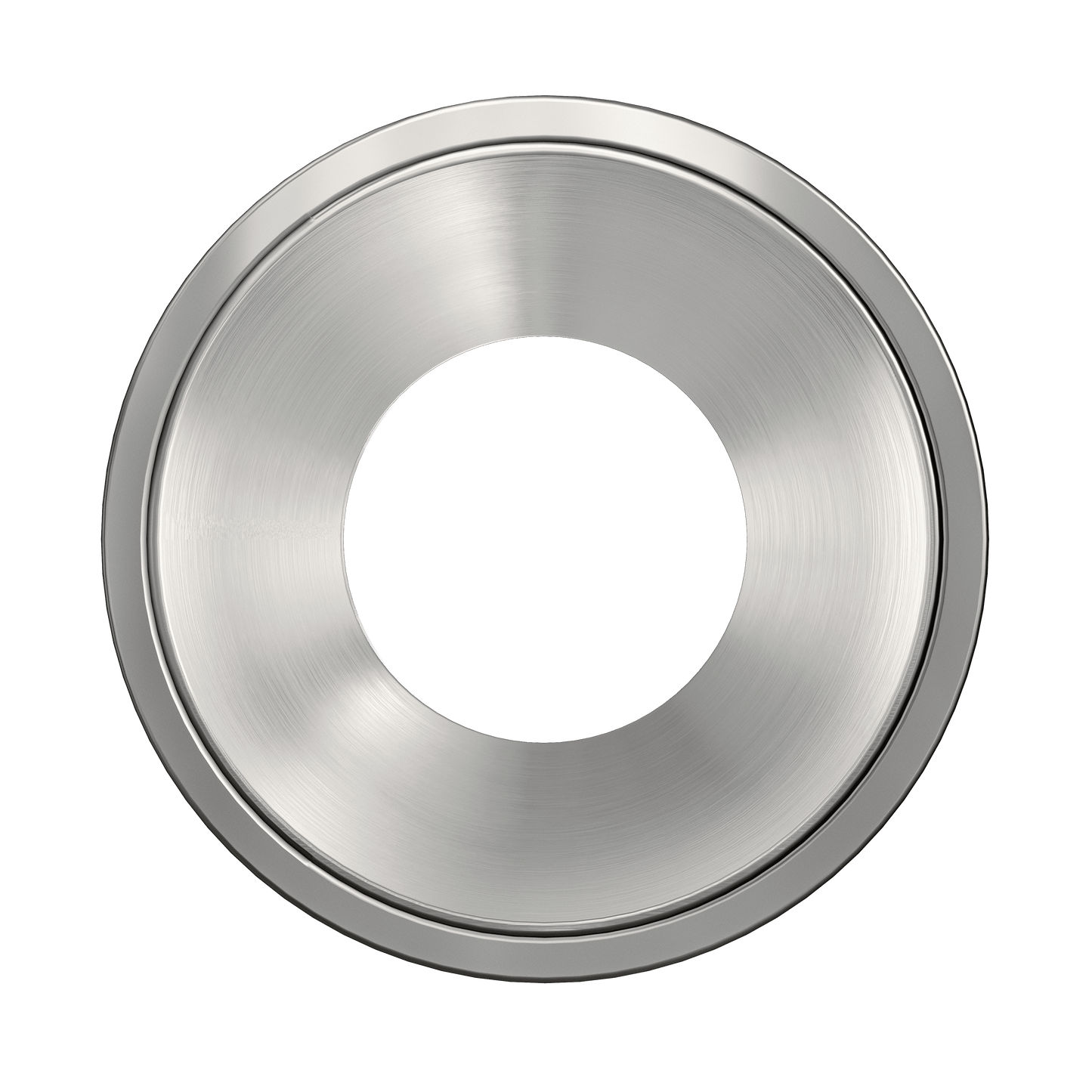 3 Inch Brushed Nickel Round Millwork Trimless Kit