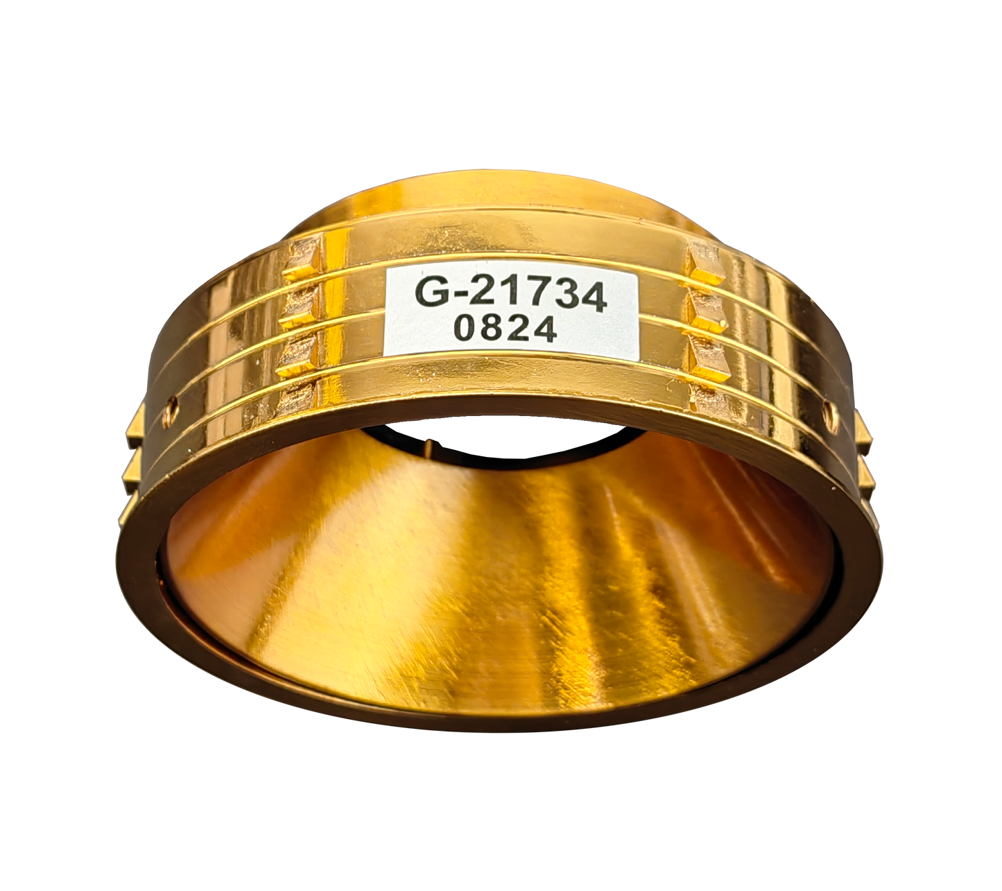 3 Inch Brushed Brass Round Millwork Trimless Kit