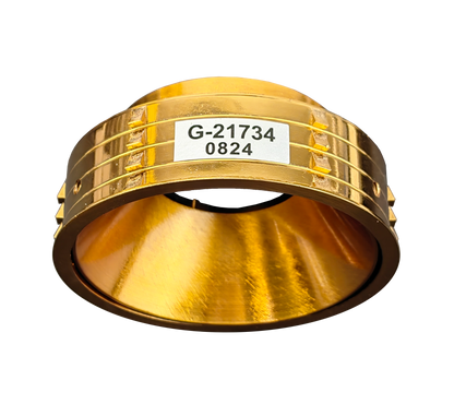 3 Inch Brushed Brass Round Millwork Trimless Kit