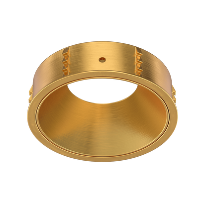 3 Inch Brushed Brass Round Millwork Trimless Kit