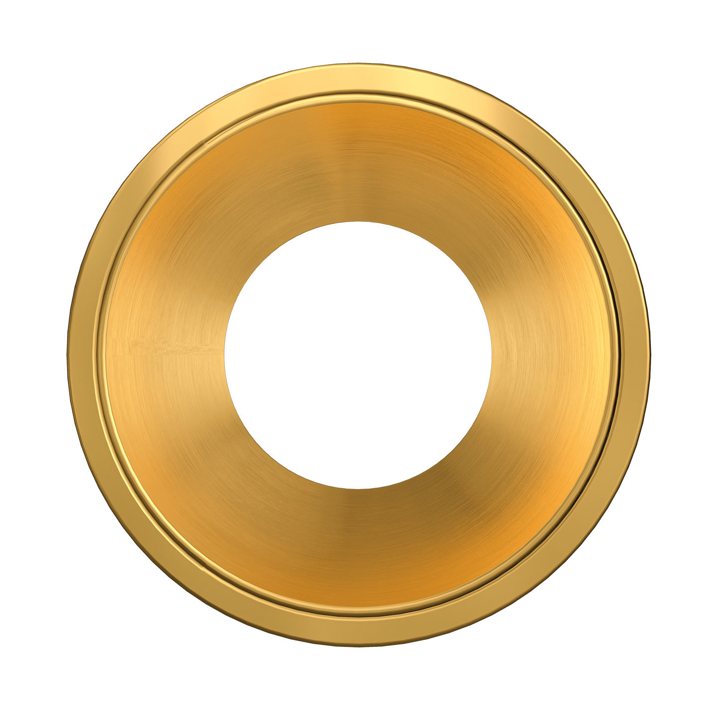 3 Inch Brushed Brass Round Millwork Trimless Kit