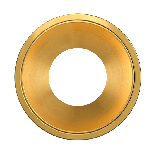 3 Inch Brushed Brass Round Millwork Trimless Kit