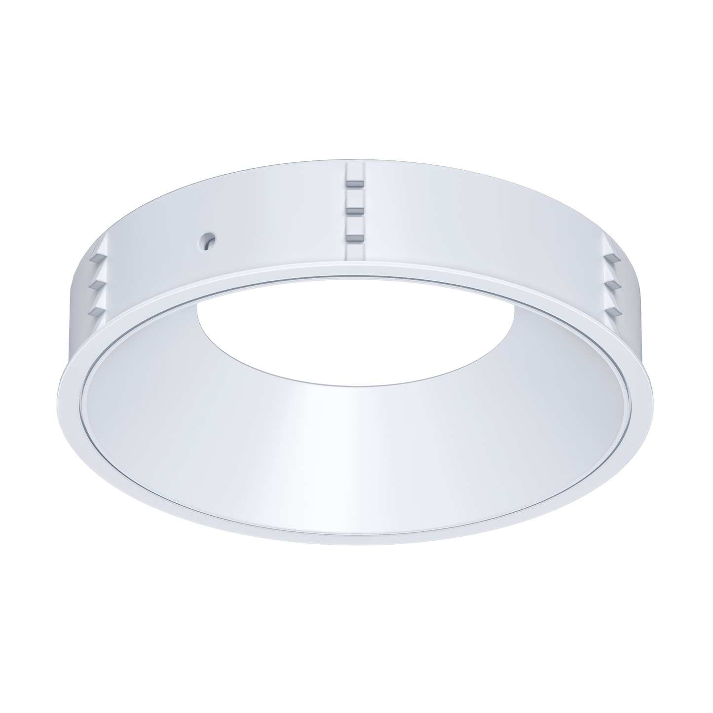 4 Inch White Round Millwork Trimless Kit