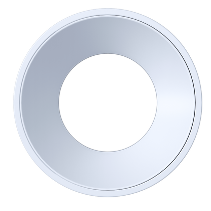 4 Inch White Round Millwork Trimless Kit