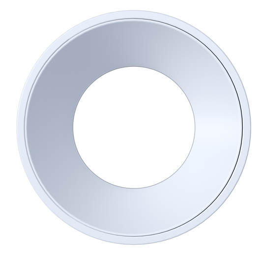 4 Inch White Round Millwork Trimless Kit