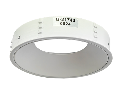 4 Inch White Round Millwork Trimless Kit