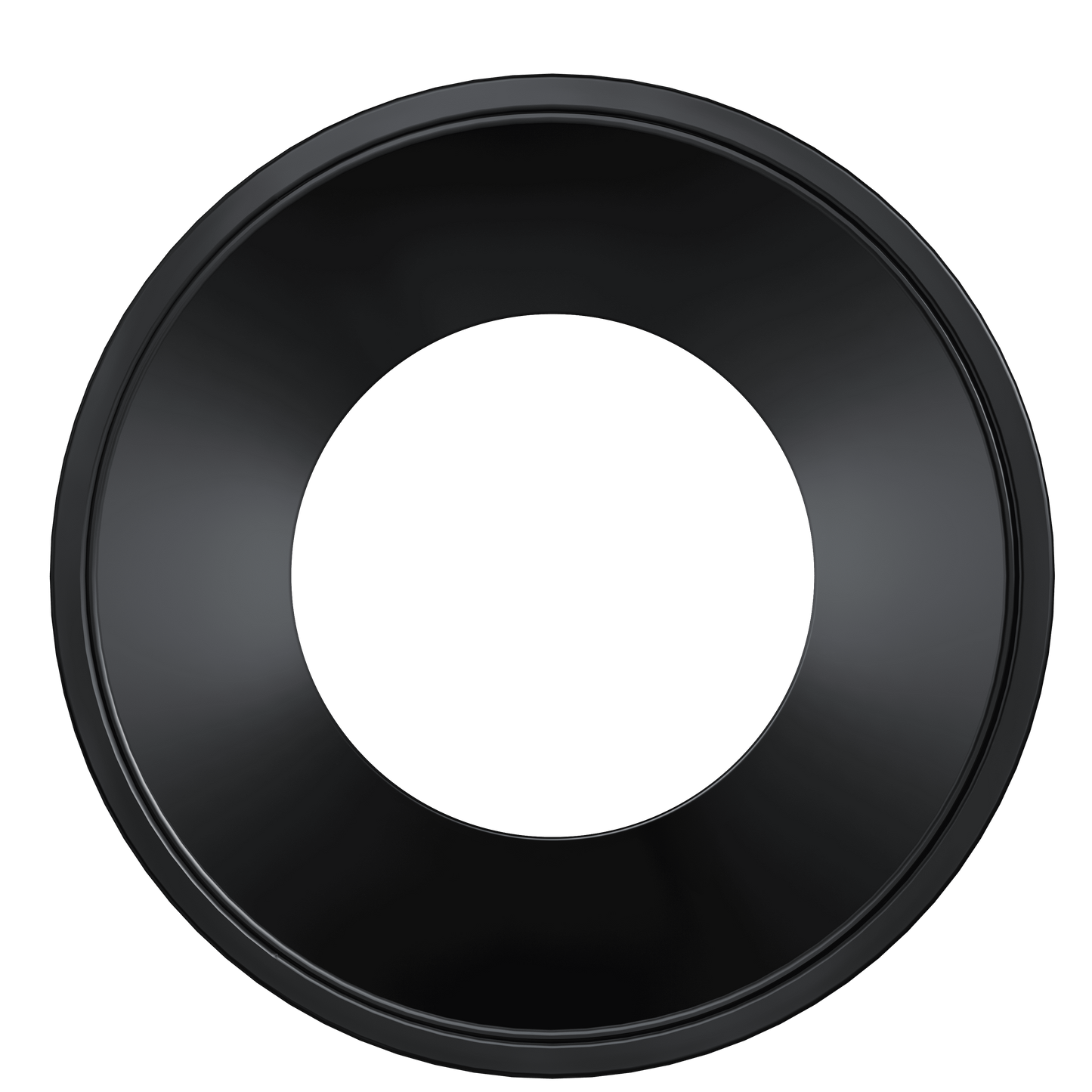 4 Inch Black Round Millwork Trimless Kit