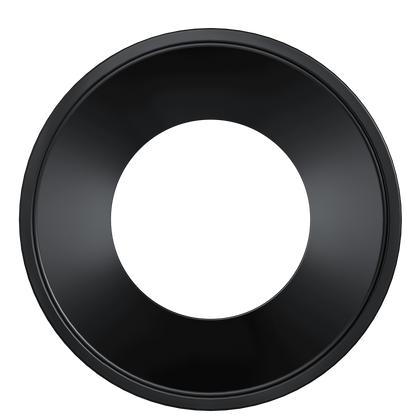 4 Inch Black Round Millwork Trimless Kit