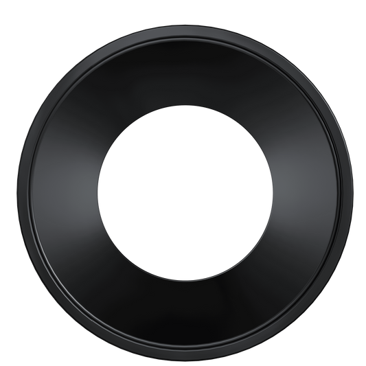 4 Inch Black Round Millwork Trimless Kit