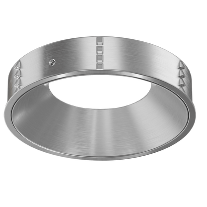 4 Inch Brushed Nickel Round Millwork Trimless Kit
