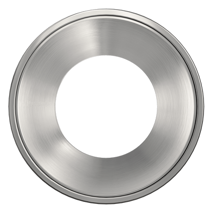 4 Inch Brushed Nickel Round Millwork Trimless Kit