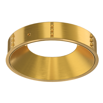 4 Inch Brushed Brass Round Millwork Trimless Kit