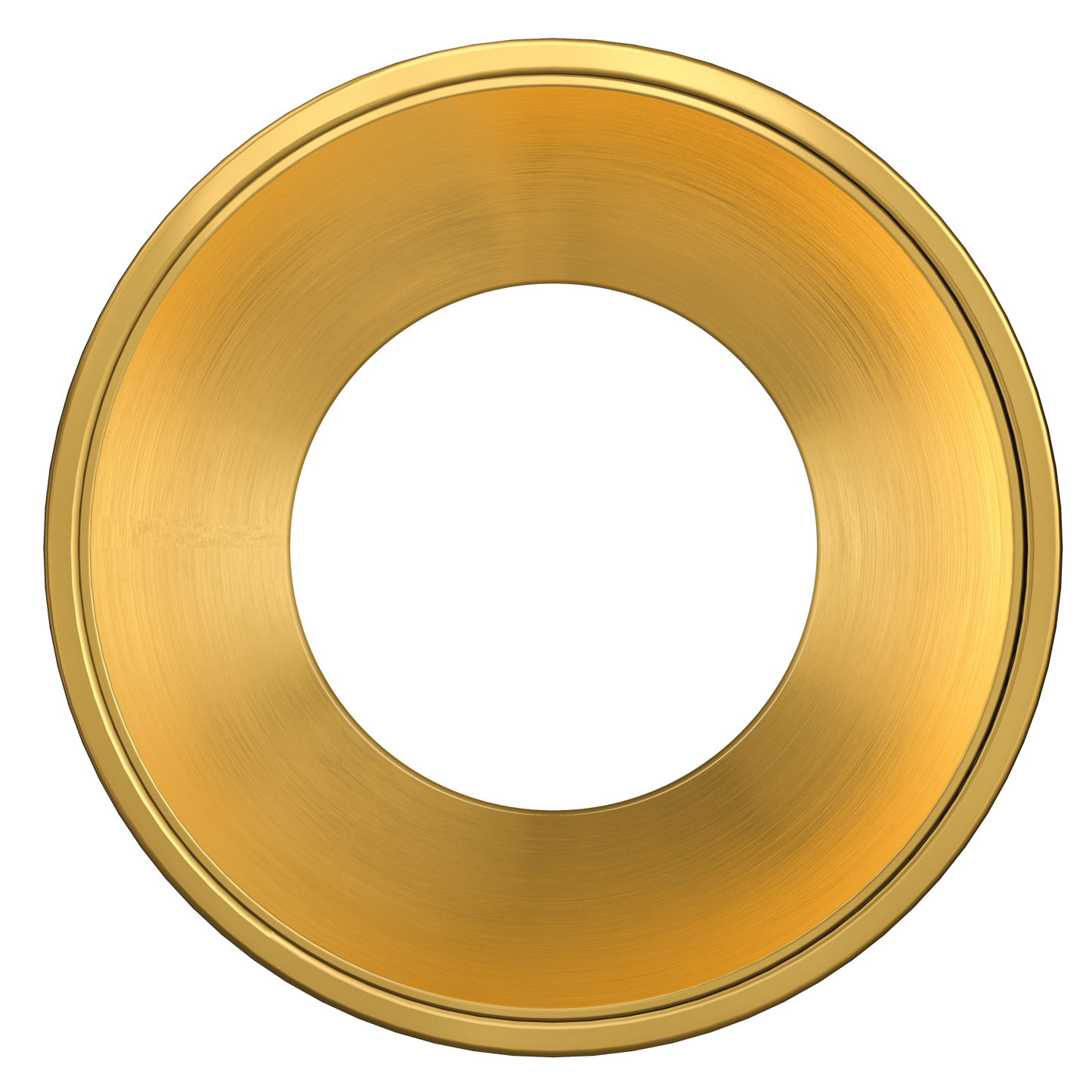 4 Inch Brushed Brass Round Millwork Trimless Kit