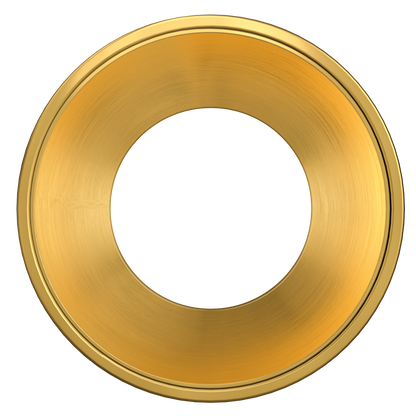 4 Inch Brushed Brass Round Millwork Trimless Kit