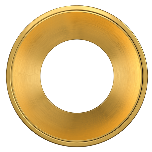 4 Inch Brushed Brass Round Millwork Trimless Kit
