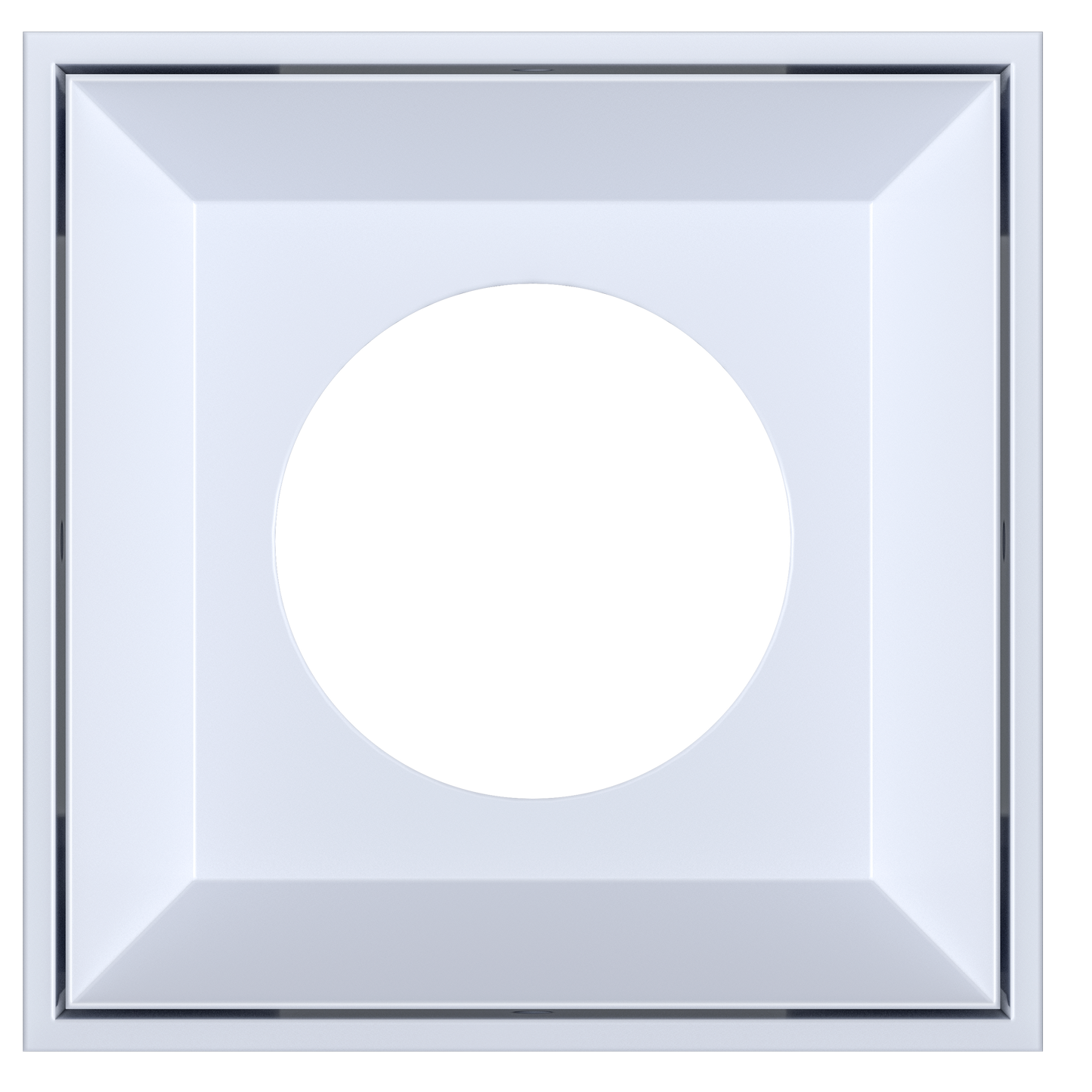 3.5 Inch White Square Millwork Trimless Kit