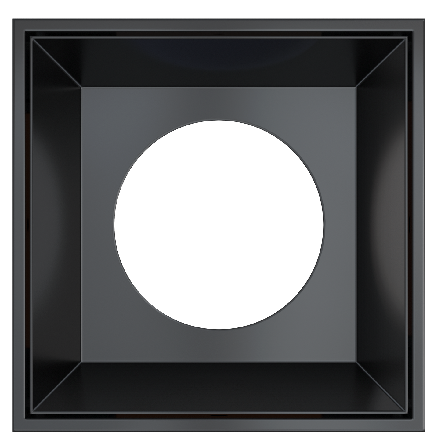 3.5 Inch Black Square Millwork Trimless Kit