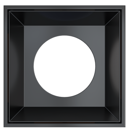 3.5 Inch Black Square Millwork Trimless Kit