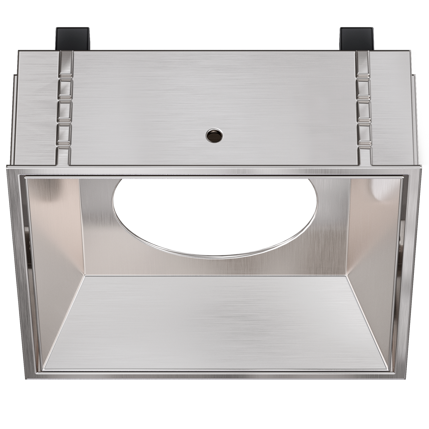 3.5 Inch Brushed Nickel Square Millwork Trimless Kit