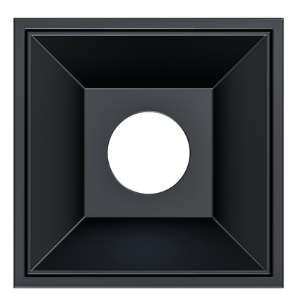 2 Inch Black Square Millwork Trimless Kit