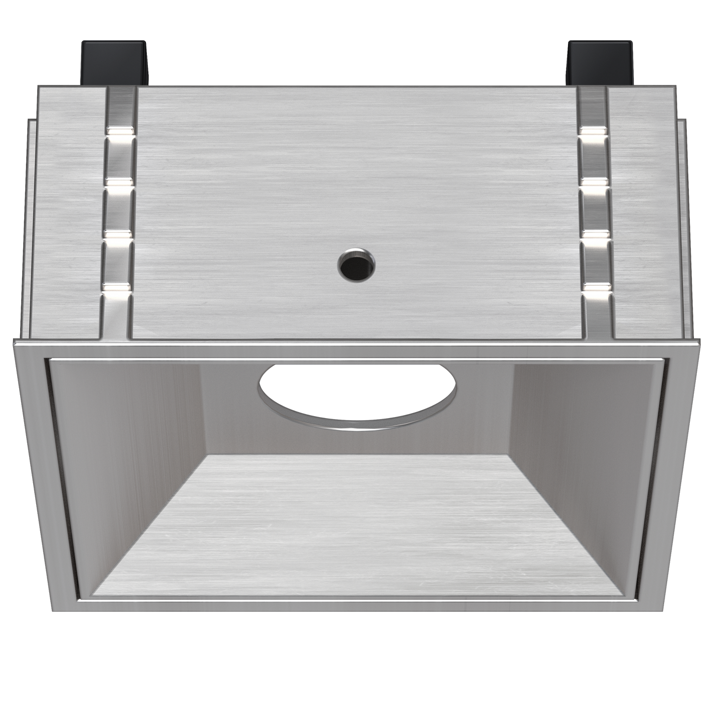 1 Inch Brushed Nickel Square Millwork Trimless Kit